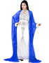 Muslimah Royal Blue Colored Embroidery worked Kaftan